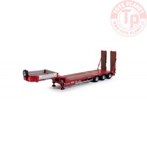 Goldhofer low-loader 3 axle red TEKNO 55012 TEKNO