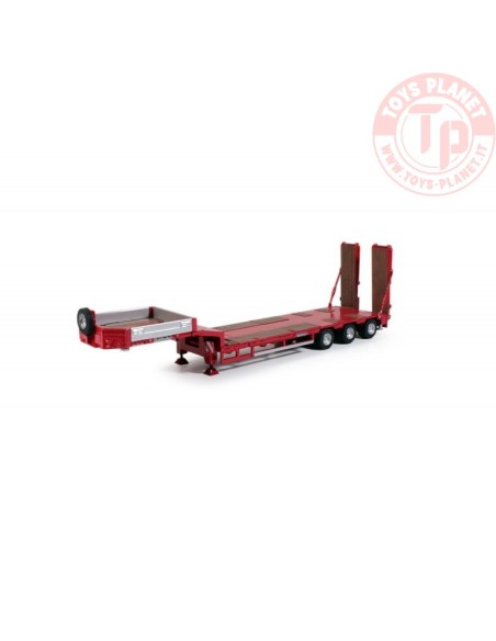 Goldhofer low-loader 3 axle red TEKNO 55012 TEKNO