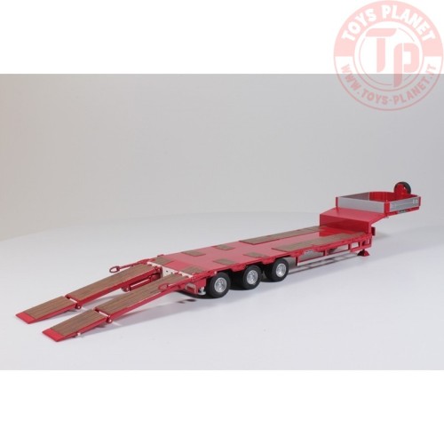 Goldhofer low-loader 3 axle red TEKNO 55012 TEKNO