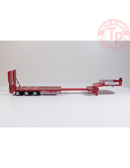 Goldhofer low-loader 3 axle red TEKNO 55012 TEKNO
