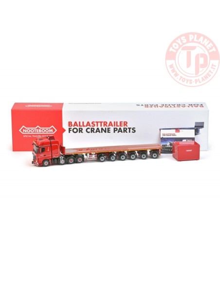 MB Actros Gigaspace 8x4 Nooteboom Ballastrailer 6assi + container 527.49.95 IMC MODELS