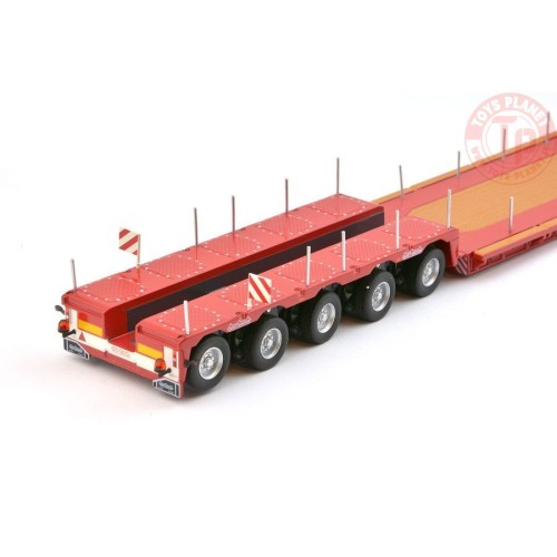 Nooteboom Euro-PX 5 assi + jeep-dolly 2 assi ROSSO 656/10 NZG
