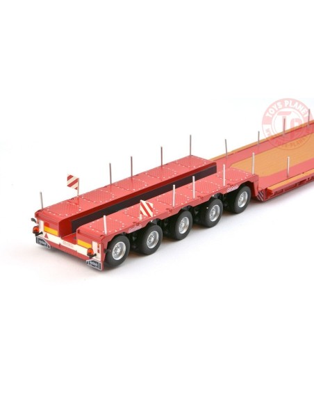Nooteboom Euro-PX 5 assi + jeep-dolly 2 assi ROSSO 656/10 NZG Nooteboom Euro-PX 5 assi + jeep-dolly 2 assi ROSSO 656/10 NZG