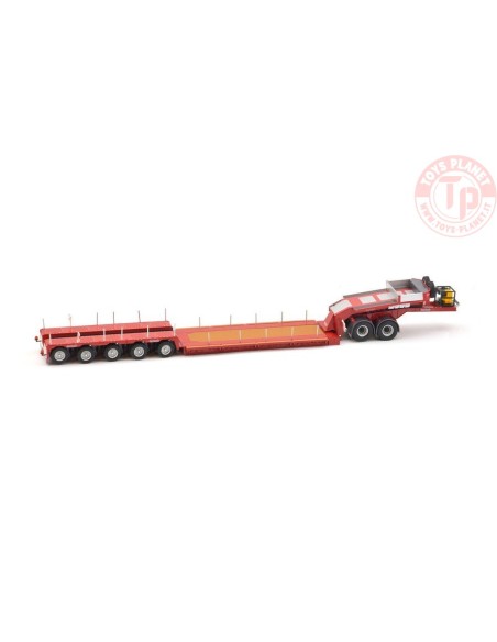Nooteboom Euro-PX 5 assi + jeep-dolly 2 assi ROSSO 656/10 NZG