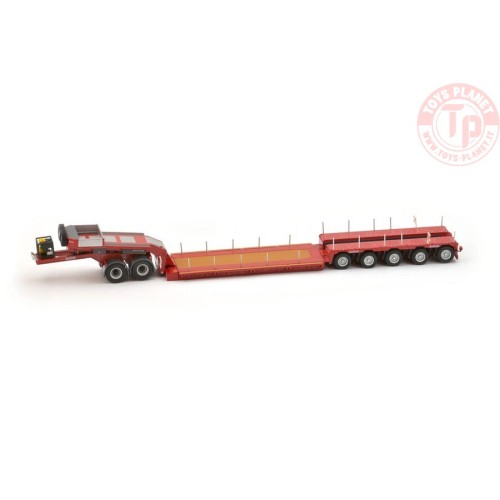 Nooteboom Euro-PX 5 assi + jeep-dolly 2 assi ROSSO 656/10 NZG