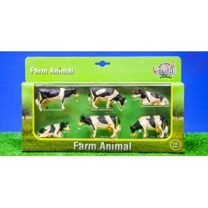 6 MUCCHE KIDSGLOBE 570009 ANIMALI E ACCESSORI PLASTICO