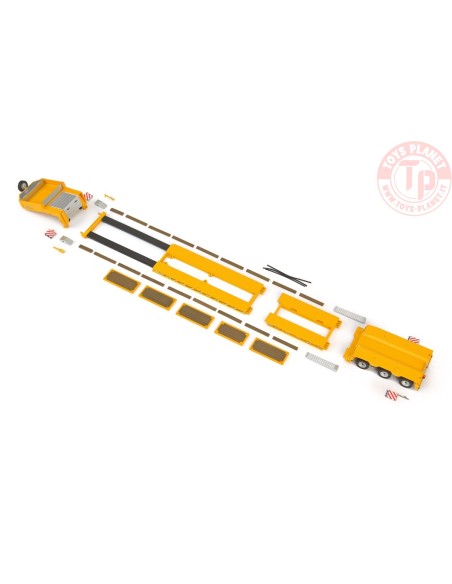 Yellow Serie Goldhofer low loader 3 axle 33-0052 IMC MODELS