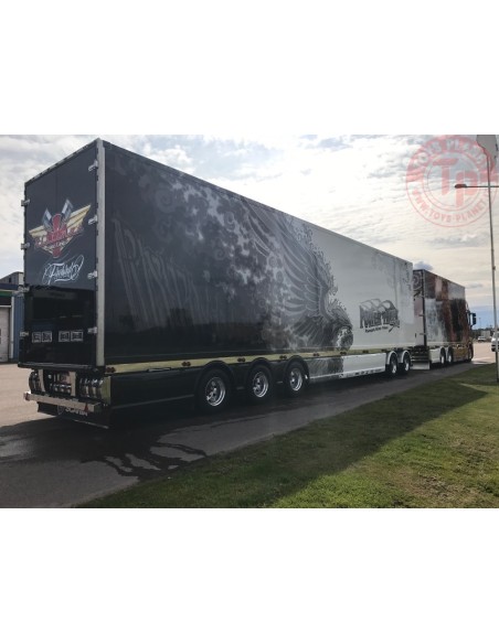 Scania S-serie Highline Swedish combination - Ristimaa Firebird TEKNO 72255 TEKNO Scania S-serie Highline Swedish combination - Ristimaa Firebird TEKNO 72255 TEKNO