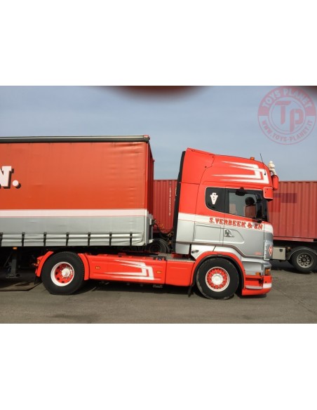 Scania R-serie Topline centinato 3 assi - VERBEEK TEKNO 71529 TEKNO Scania R-serie Topline centinato 3 assi - VERBEEK TEKNO 71529 TEKNO