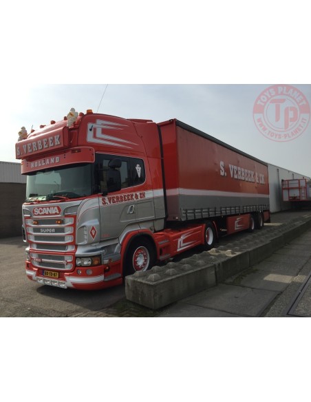 Scania R-serie Topline centinato 3 assi - VERBEEK TEKNO 71529 TEKNO Scania R-serie Topline centinato 3 assi - VERBEEK TEKNO 71529 TEKNO