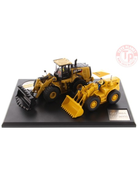 Cat 966A Wheel Loader + Cat 966M Wheel Loader DIECAST MASTER 85558 DIECAST MASTERS