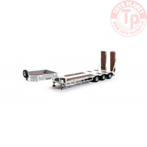 Semirimorchio 3assi Goldhofer con rampe - BIANCO TEKNO 72529 TEKNO