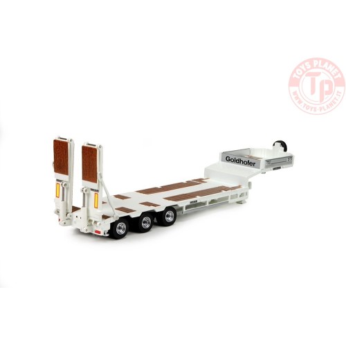 Semirimorchio 3assi Goldhofer con rampe - BIANCO TEKNO 72529 TEKNO