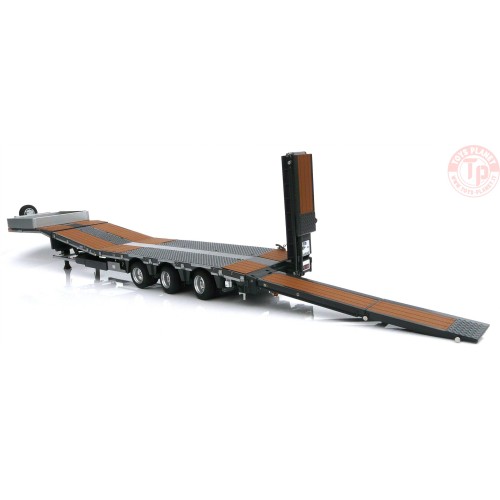 Nooteboom MCOS-48-03EB grigio con pavimento legno MARGE MODELS 1812-02 MARGE MODELS