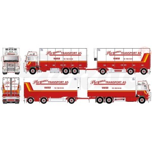 Volvo F12 Globetrotter rigid truck with trailer - Pleyms TEKNO 71493 TEKNO