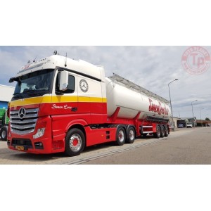 Mercedes Actros with zamac silo trailer - Special Edition 1000th Mercedes-Benz for Simon Loos - TEKNO 73488 TEKNO