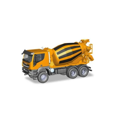 Iveco Trakker 6x6 concret mixer truck, orange HERPA 310000 HERPA 1:87