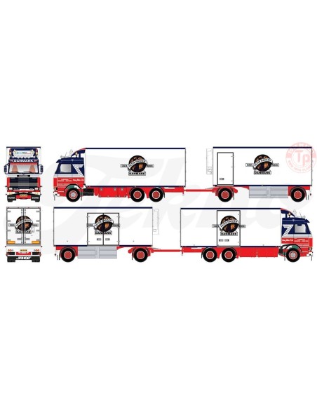 Scania 2-serie motorwagen met 2-assige aanhanger - Nielsen, Bjarne TEKNO 73875 TEKNO