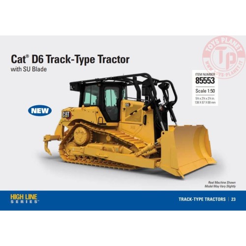 Cat D6 Track-Type Tractor with SU Blade DIECAST MASTERS 85553 DIECAST MASTERS