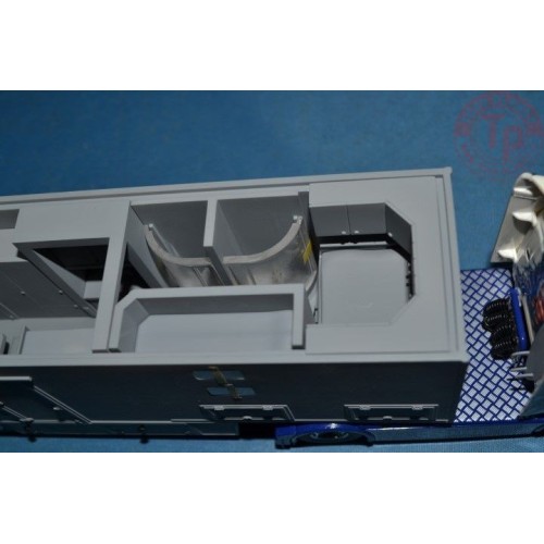 Scania serie 4 camper-trailer - JJ Verweij TEKNO 74406 TEKNO