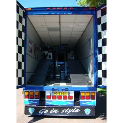Scania serie 4 camper-trailer - JJ Verweij TEKNO 74406 TEKNO