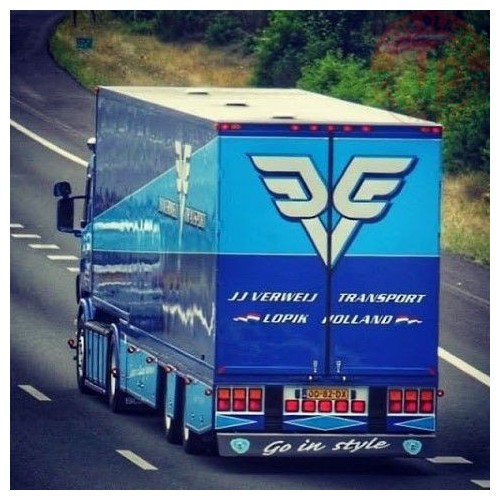 Scania serie 4 camper-trailer - JJ Verweij TEKNO 74406 TEKNO
