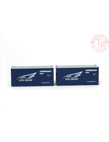 NYK LOGISTICS 2X 20FT CONTAINER WSI 04-1124 WSI MODELS