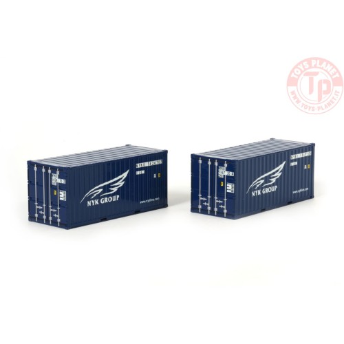 NYK LOGISTICS 2X 20FT CONTAINER WSI 04-1124 WSI MODELS