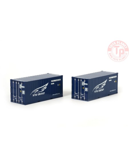 NYK LOGISTICS 2X 20FT CONTAINER WSI 04-1124 WSI MODELS