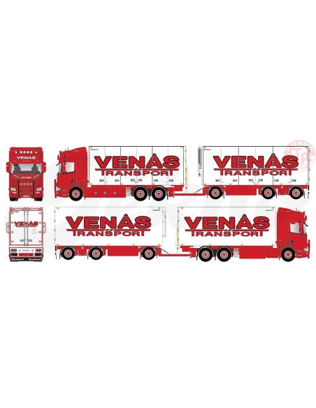Scania R-Serie NGS Highline rigid truck with trailer -Venas TEKNO 75319 TEKNO Scania R-Serie NGS Highline rigid truck with trailer -Venas TEKNO 75319 TEKNO