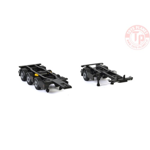 BROSHUIS 2CONNECT COMBI TRAILER 1+3 AXLE - White Line WSI 03-2020 WSI MODELS