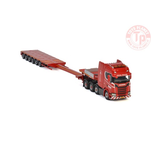 SCANIA S HIGHLINE CS20H 8x4 MCO PX - 6 AXLE - KNT Red Line WSI 5699943 WSI MODELS
