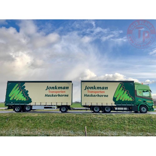 Scania NG R-serie Highline rigid truck with trailer and Moffet forklift truck - Jonkman TEKNO 75462 TEKNO