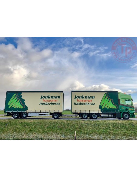 Scania NG R-serie Highline rigid truck with trailer and Moffet forklift truck - Jonkman TEKNO 75462 TEKNO
