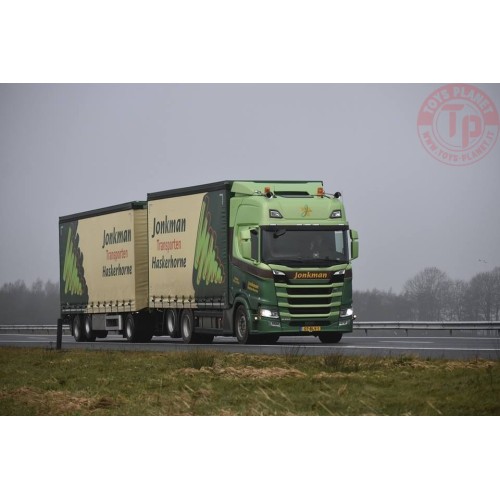 Scania NG R-serie Highline rigid truck with trailer and Moffet forklift truck - Jonkman TEKNO 75462 TEKNO