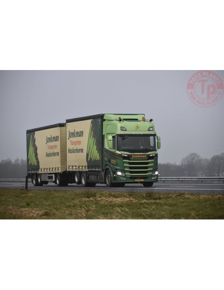 Scania NG R-serie Highline rigid truck with trailer and Moffet forklift truck - Jonkman TEKNO 75462 TEKNO