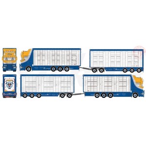 Scania R-serie Topline with livestock Swedish Resin combination - Friberg TEKNO 73372 TEKNO