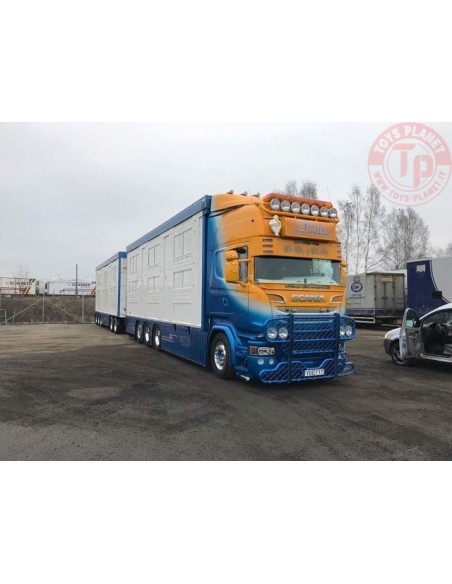 Scania R-serie Topline with livestock Swedish Resin combination - Friberg TEKNO 73372 TEKNO