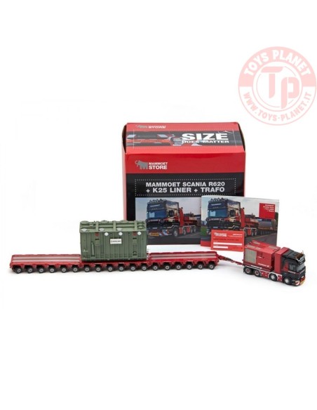 Mammoet Scania R620 + Kamag K25 18axle module trailer + trafo IMC 410214 IMC MODELS Mammoet Scania R620 + Kamag K25 18axle module trailer + trafo IMC 410214 IMC MODELS