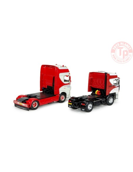 DAF XF Euro 6 Super Space Cab + DAF 3600 Space Cab - SET Pluim TEKNO 74169 TEKNO DAF XF Euro 6 Super Space Cab + DAF 3600 Space Cab - SET Pluim TEKNO 74169 TEKNO