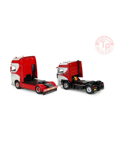 DAF XF Euro 6 Super Space Cab + DAF 3600 Space Cab - SET Pluim TEKNO 74169 TEKNO DAF XF Euro 6 Super Space Cab + DAF 3600 Space Cab - SET Pluim TEKNO 74169 TEKNO