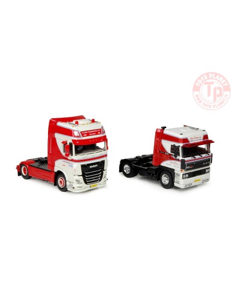 DAF XF Euro 6 Super Space Cab + DAF 3600 Space Cab - SET Pluim TEKNO 74169 TEKNO DAF XF Euro 6 Super Space Cab + DAF 3600 Space Cab - SET Pluim TEKNO 74169 TEKNO