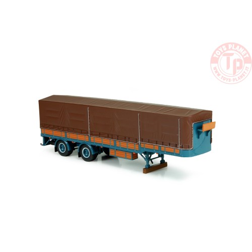 Classic DAF trailer DAF blue TEKNO 74061 TEKNO