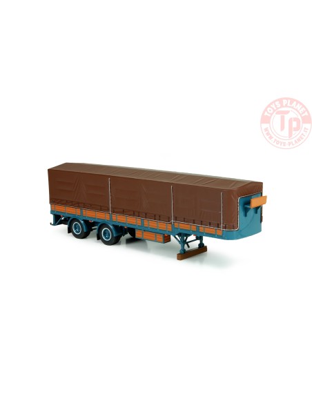 Classic DAF trailer DAF blue TEKNO 74061 TEKNO