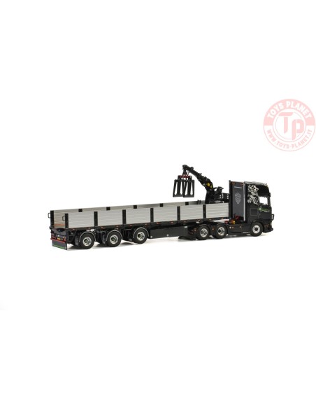 SCANIA S HIGHLINE CS20H 6x2 TAG AXLE BRICK TRAILER - 3 AXLE - Geurtsen WSI 01-2726 WSI MODELS