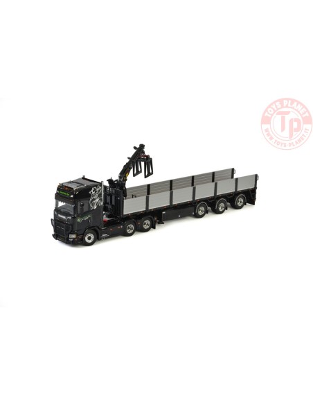 SCANIA S HIGHLINE CS20H 6x2 TAG AXLE BRICK TRAILER - 3 AXLE - Geurtsen WSI 01-2726 WSI MODELS