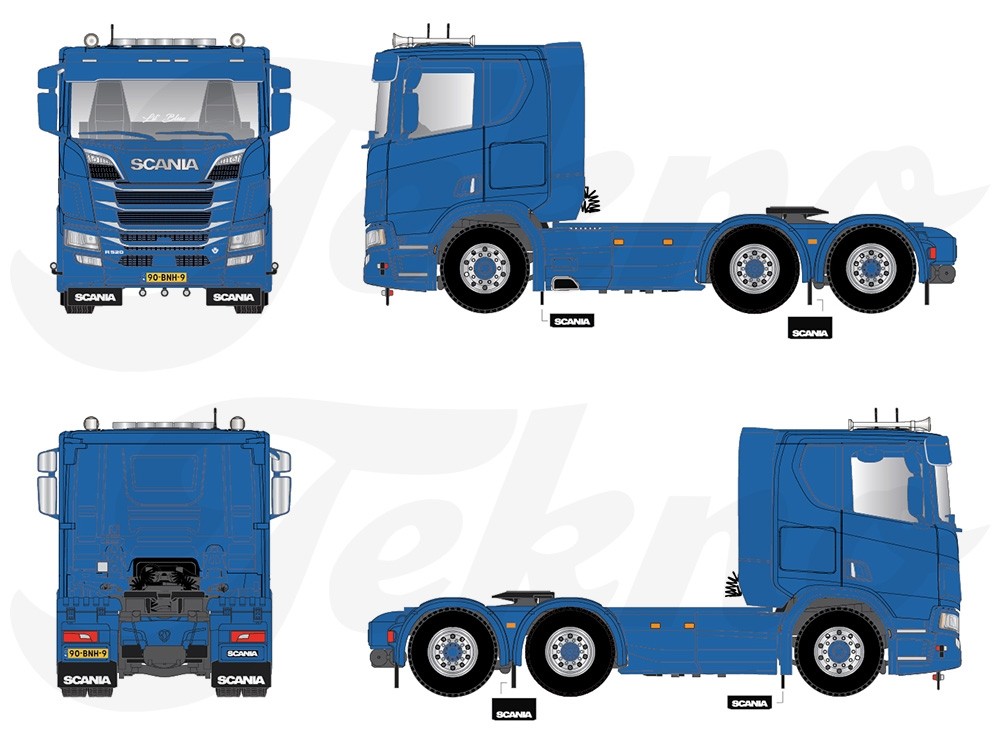 プイタ SCANIA3台&Tekno1台セット TEKNO 76553 Scania Next Gen platte cabine -Jan Blaauw 119,00