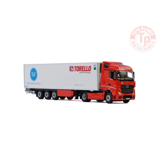 MERCEDES BENZ ACTROS M4 STREAM SPACE 4x2 REEFER TRAILER - 3 AXLE - Torello Trasporti Srl WSI 01-2903 WSI MODELS