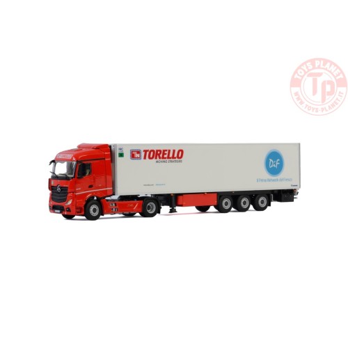 MERCEDES BENZ ACTROS M4 STREAM SPACE 4x2 REEFER TRAILER - 3 AXLE - Torello Trasporti Srl WSI 01-2903 WSI MODELS