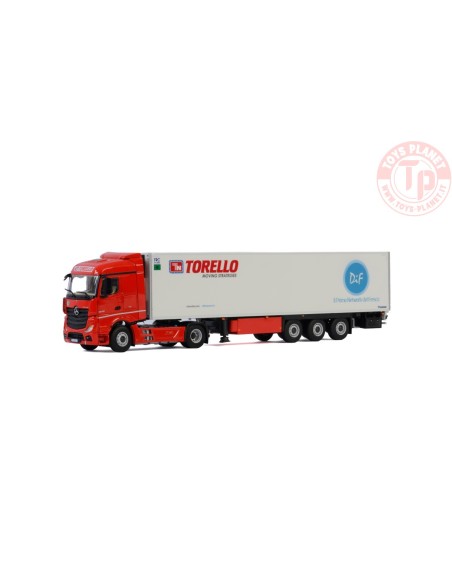 MERCEDES BENZ ACTROS M4 STREAM SPACE 4x2 REEFER TRAILER - 3 AXLE - Torello Trasporti Srl WSI 01-2903 WSI MODELS